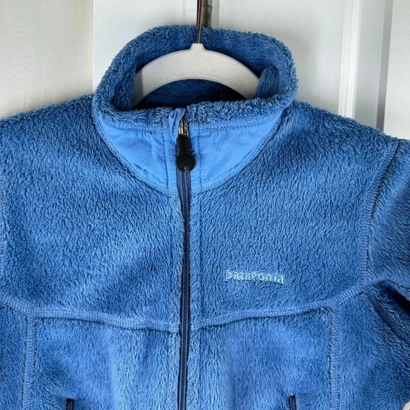 VTG Patagonia Regulator Polartec Fleece Jacket Size‎ M Full Zip USA Blue Jacket - Picture 10 of 12